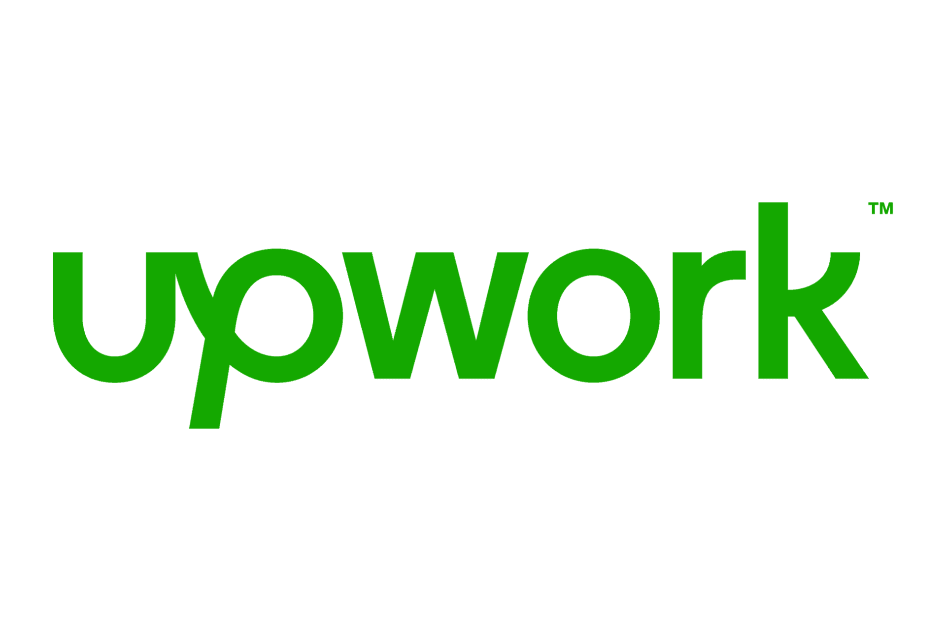 Upwork logo with the text 'upwork' in green on a white background.